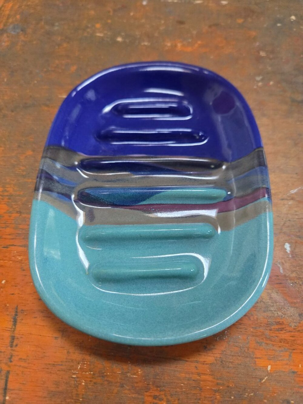 neher pottery soap dish signed on bottom